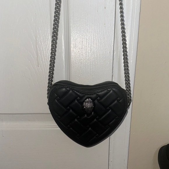 Kurt Geiger Heart Black Quilted Bag - Picture 1 of 4
